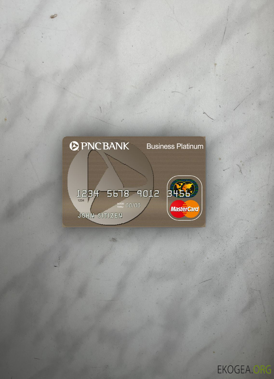 USA PNC banque mastercard photolook recto